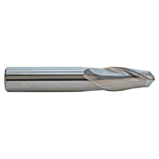 Picture of M.A. Ford 15035430 Dia 9mm SH 0.3543 LOC 0.7874 OAL2.5197 End Mill Standard Flute Standard Helix Carbide Uncoated Single End Ball NoseBall TuffCut® GP